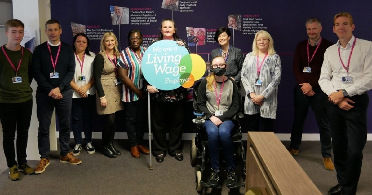 Social Security Scotland Social Security Scotland achieves Living Wage accreditation
