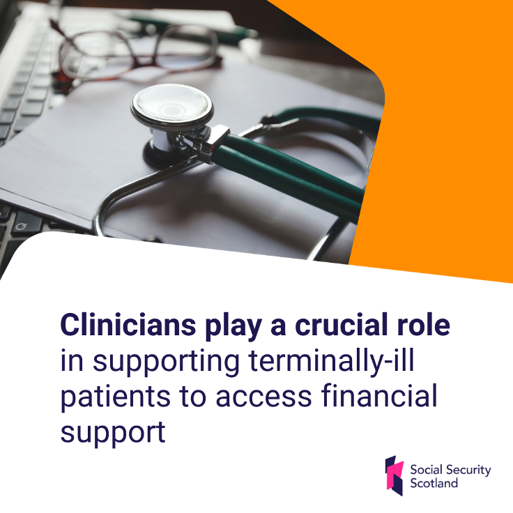 Clinicians play a crucial role in supporting terminally-ill patients to access financial support