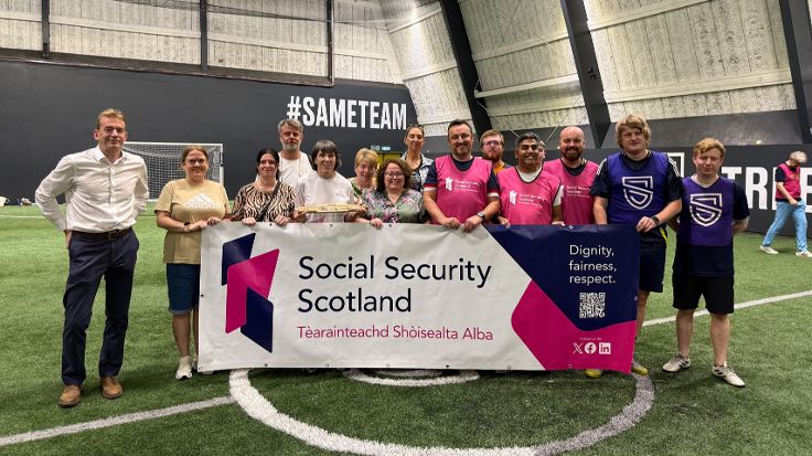 The Social Security Scotland Baton Relay team