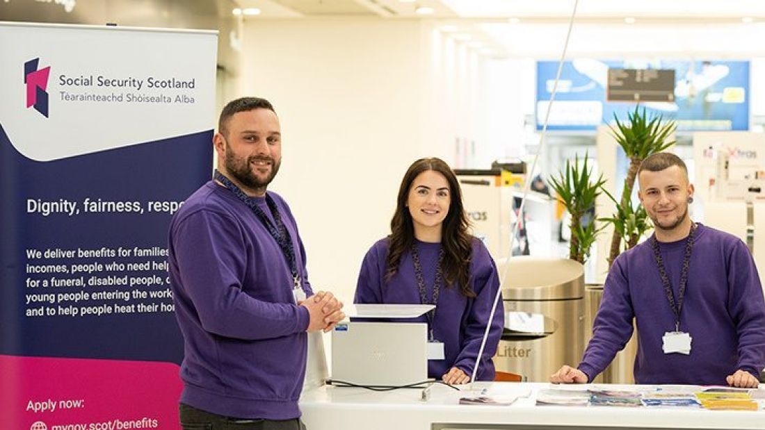 Social Security Scotland colleagues at an event.