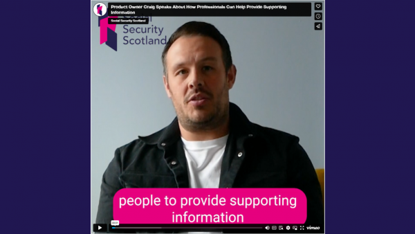 Supporting information: how professionals can help (video)
