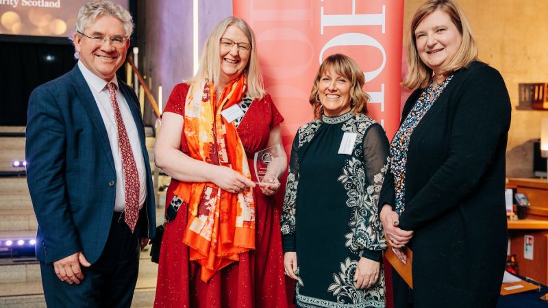 Social Security Scotland's prize winning team.