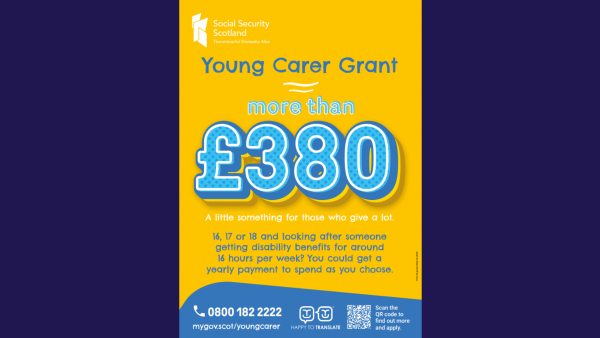 Young Carer Grant A4 Poster