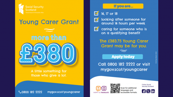 Young Carer Grant A5 Flyer