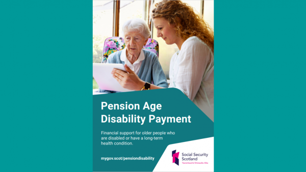 Pension Age Disability Payment flyer