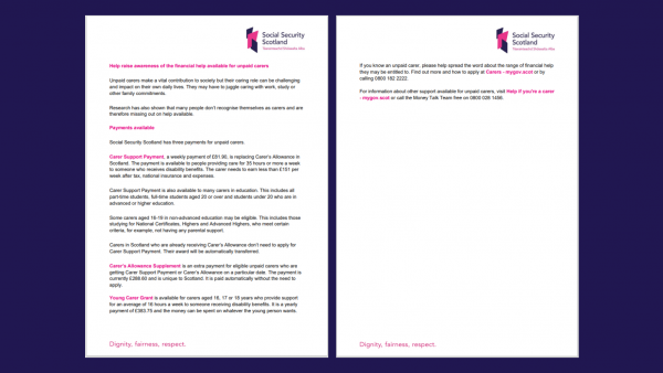 Support for carers web article