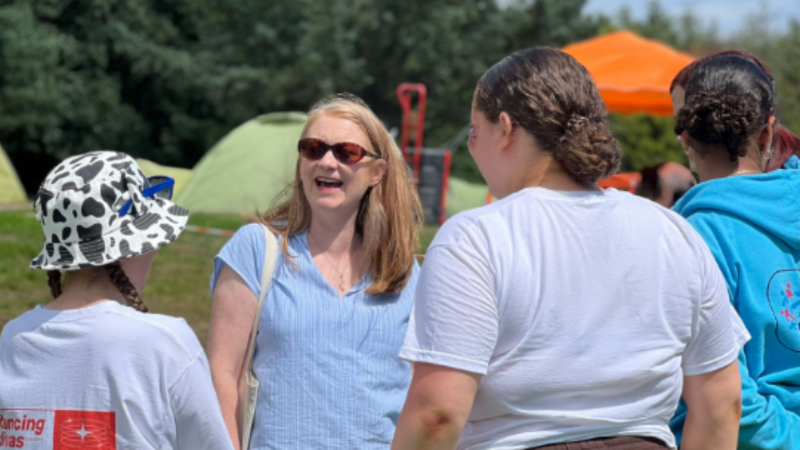 Social Justice Secretary chats with young carers at the Young Carers Festival