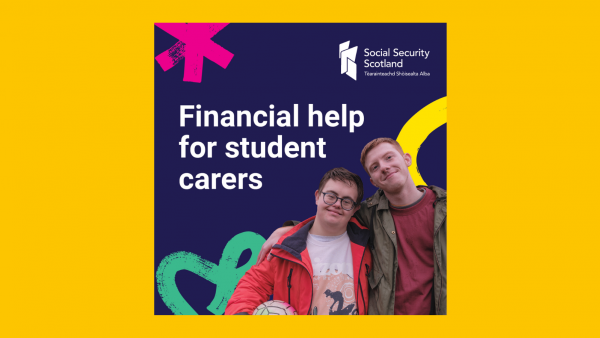 Student carers social media graphic 1x1